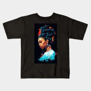 Gorgeous black woman 04 Kids T-Shirt